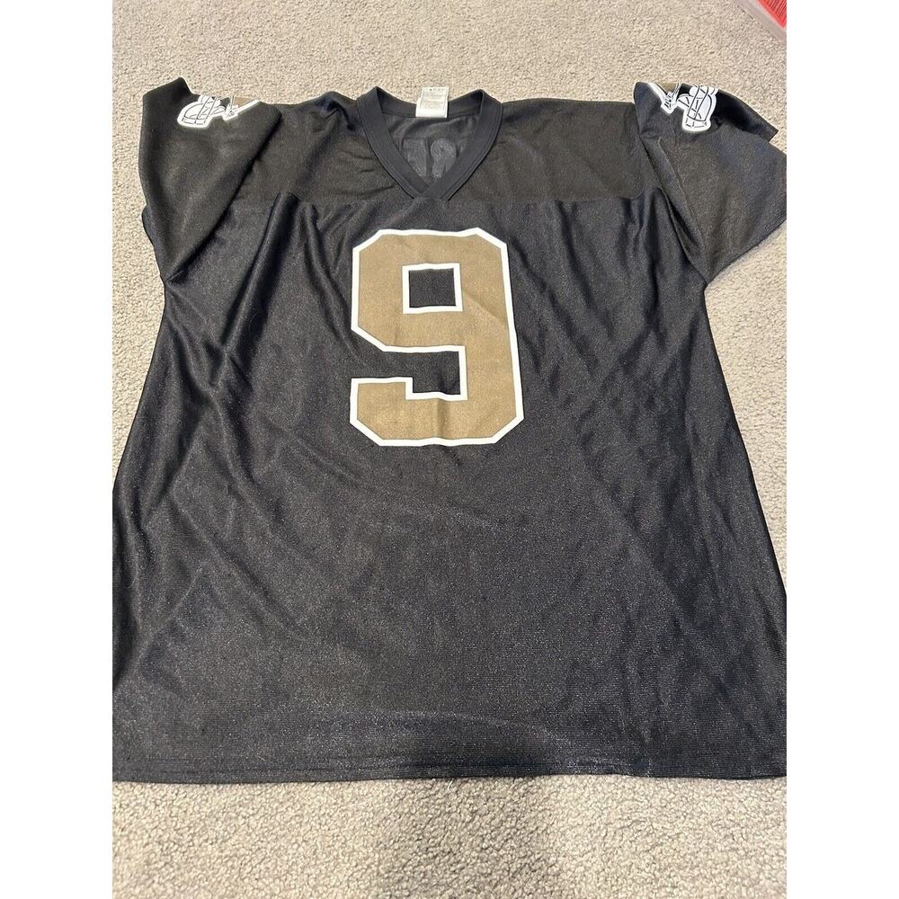 NFL Team Apparel Drew Brees Black‎ 9# Jersey Size Large